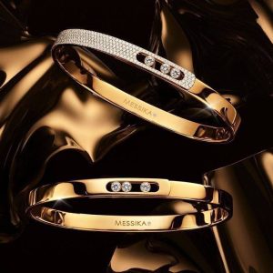 Браслет в стиле Messika, розовое золото