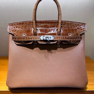 Сумка Hermès Birkin Touch из кожи Togo и аллигатора