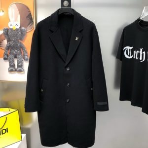Louis Vuitton Осень/Зима Новейшее мужское удлиненное пальто