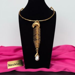 Колье Schiaparelli Fish Skeleton Necklacе